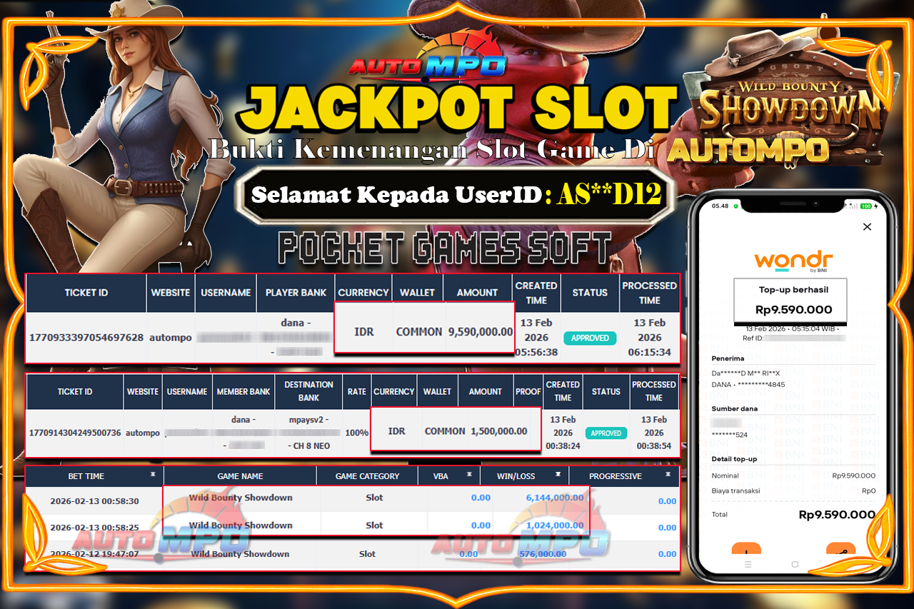 KGW88 JACKPOT TWILD BOUNTY SHOWDOWN Rp .9.590.000 ,- LUNAS